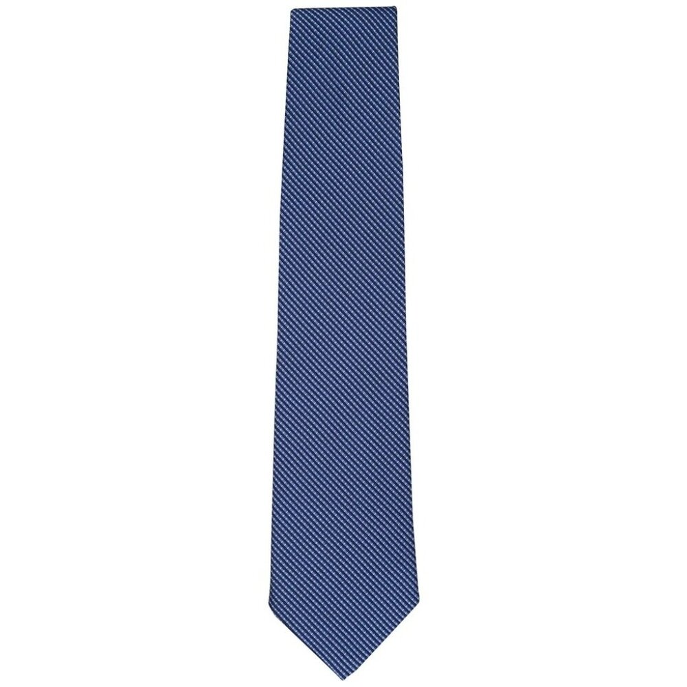 Brooks Brothers Blue Stain Resistant Silk Tie Made In USA
